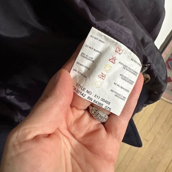 Black SISLEY quilted jacket - M - Picture 5 of 5